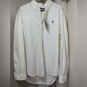 Ralph Lauren Men's Classic White Button Down Shirt